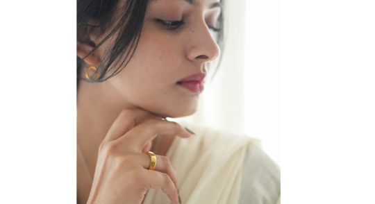 gold plated fashion ring